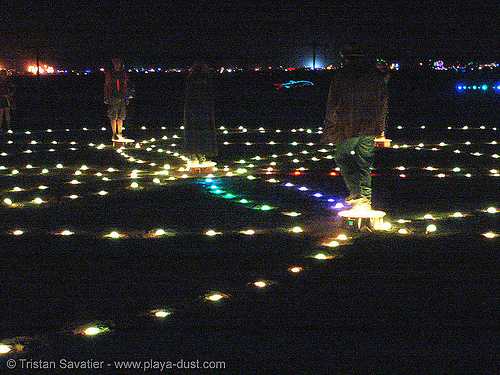 sola by sage kochavi and crew - burning man 2005, burning man at night, sage kochavi, sola