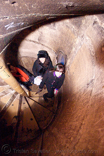 spiral stairs in tower - st stephen cathedral (vienna), bell tower, campanil, church tower, circular stairs, spiral stairs, st stephen cathedral, stairwell, stephansdom, vienna, wien