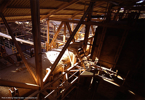 steel beams - abandoned copper smelter in santa rosalia (baja california, mexico), baja california, compagnie du boleo, copper mine, mexico, santa rosalia, trespassing