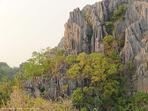 stone maze - karstic area near wang saphung - thailand, landscape, stone maze, wang saphung