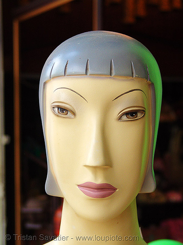 store dummy head, dummy head, mannequin, store dummy, vietnam dummy