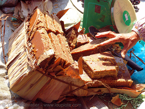 sugarloaf - blocks or raw cane sugar (vietnam), brown sugar, cane sugar, hand, sugarloaf, sweet