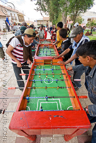 table football - fussball - baby-foot, baby-foot, bolivia, foosball, fussball, playing, table football, tarabuco