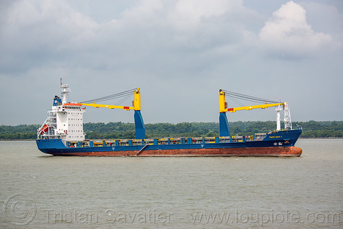 tanto sakti i general cargo ship, boat, cargo ship, crane, madura strait, merchant ship, mooring, ship cranes, surabaya