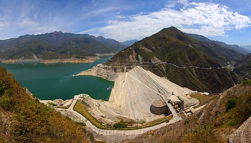 tehri dam (india), artificial lake, bhagirathi river, bhagirathi valley, hydro electric, mountains, reservoir, tehri dam, tehri lake