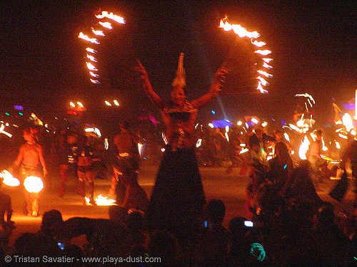 the burn - burning man 2005, burning man at night, fire