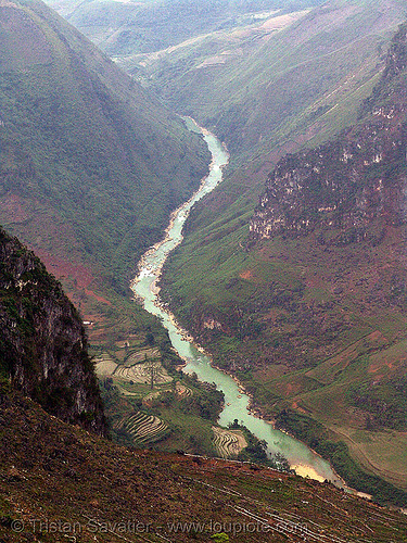 the nho quế river gorge - vietnam, landscape, nho que river, nho quế river, v-shaped valley