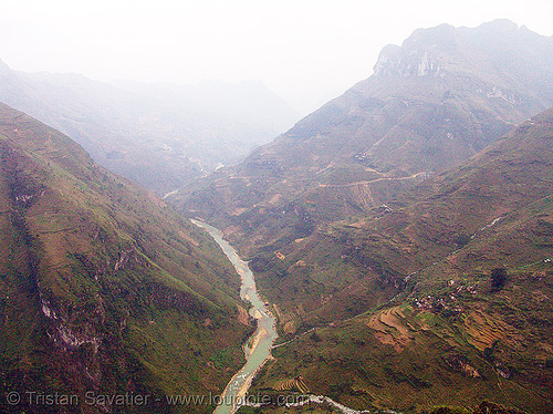 the nho quế river valley - vietnam, landscape, nho que river, nho quế river, v-shaped valley