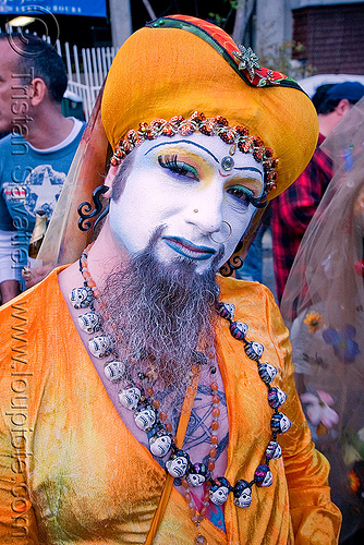 the sisters of perpetual indulgence - nun - easter sunday in san francisco, beard, drag, easter, makeup, man, nun, sister kali vagilistic x.p. aladocious