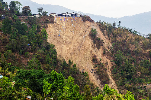 tindharia landslide - darjeeling (india), broken, darjeeling himalayan railway, darjeeling toy train, india, mountain road, tindharia landslide, tindharia work, tindharia workshops