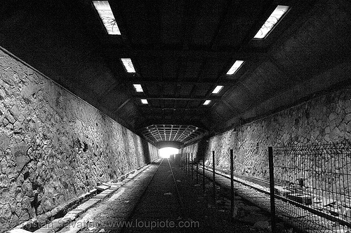 train tunnel - abandoned underground railway (paris, france), railroad tracks, railway tracks, railway tunnel, trespassing