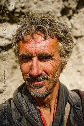 tristan savatier - amarnath yatra (pilgrimage) - kashmir, amarnath yatra, hindu pilgrimage, kashmir, mountain trail, mountains, pilgrim, self portrait, selfie, unshaven man