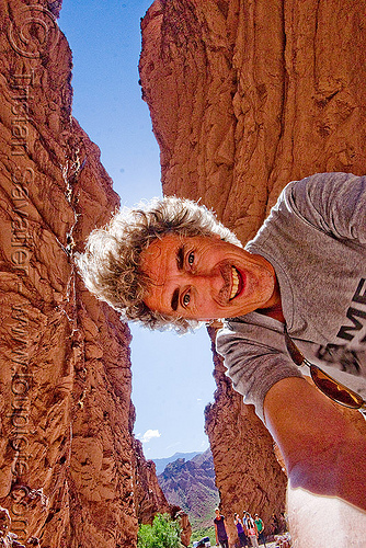 tristan savatier - quebrada de las conchas - cafayate (argentina), argentina, backlight, calchaquí valley, canyon, cliffs, man, noroeste argentino, quebrada de cafayate, quebrada de las conchas, rock, self portrait, selfie, valles calchaquíes