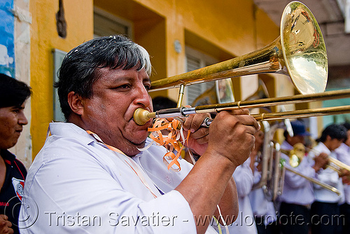 trombone player - carnival in jujuy capital (argentina), argentina, banda rey imperial, carnaval de la quebrada, jujuy capital, man, marching band, noroeste argentino, san salvador de jujuy, trombone