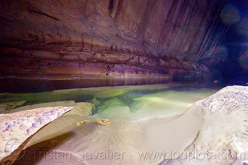 underground river - clearwater cave - mulu (borneo), borneo, caving, clearwater cave system, clearwater connection, clearwater river, gunung mulu national park, malaysia, natural cave, river cave, spelunking, underground river