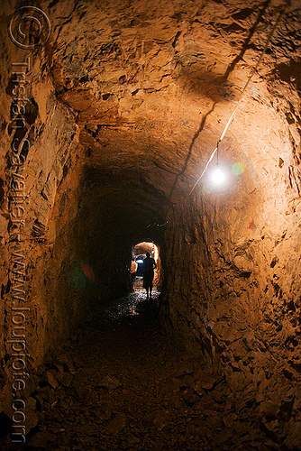 underground tunnel between bunkers (laos), adit, bunkers, caving, laos, natural cave, spelunking, trespassing, tunnel, urbex, viang xai