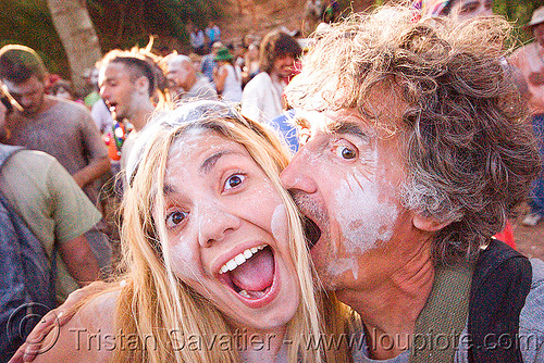 vale pergamo and me - carnaval de tilcara (argentina), andean carnival, argentina, blonde, carnaval de la quebrada, carnaval de tilcara, man, noroeste argentino, quebrada de humahuaca, self portrait, selfie, talk powder, vale pergamo, woman