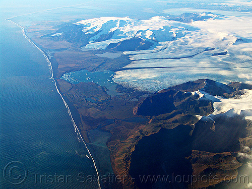 vatnajökull glacier and jökulsárlón lake (iceland), aerial photo, breiðamerkurjökull, coast, glacial lake, glacier, ice, iceland, jokulsarlon, jökulsárlón, landscape, ocean, sea, seashore, shore line, vatnajokull, vatnajökull