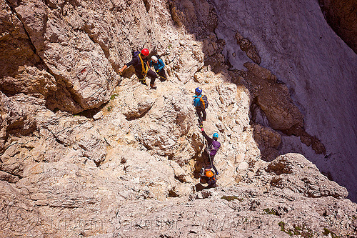 via ferrata del passo santner - dolomites, alps, climbers, dolomites, dolomiti, ferrata santner, mountain climbing, mountaineer, mountaineering, mountains, rock climbing, via ferrata del passo santner