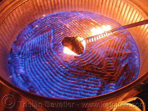 wally glenn's flaming zen garden - fire, burning, fire art