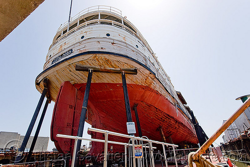 wapama steam schooner - richmond kaiser naval shipyard (near san francisco), boat, dry rod, hull, kaiser shipyard, naval shipyard, richmond shipyard number 3, rosie the riveter, ship, steam schooner, timber, trespassing, wapama