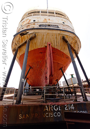 wapama steam schooner - richmond kaiser naval shipyard (near san francisco), boat, dry rod, hull, kaiser shipyard, naval shipyard, richmond shipyard number 3, rosie the riveter, ship, steam schooner, timber, trespassing, wapama