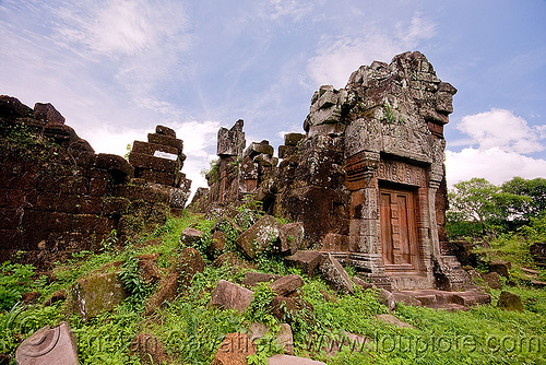 wat phu champasak (laos), hindu temple, hinduism, khmer temple, ruins, wat phu champasak