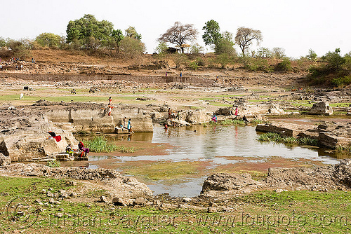 water reservoir - mandu (india), mandav, mandu, pond, stone quarry, swimming