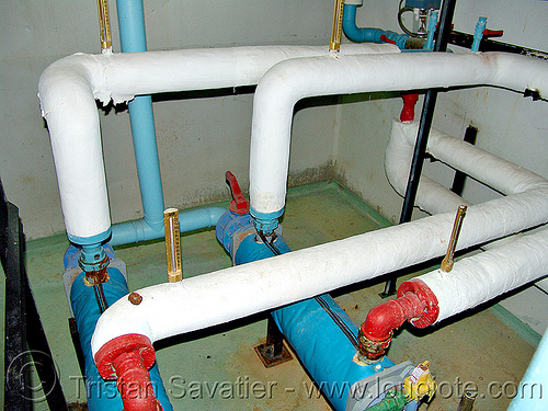 water treatment plant, factory, pipes, trespassing, water purification plant, water treatment plant