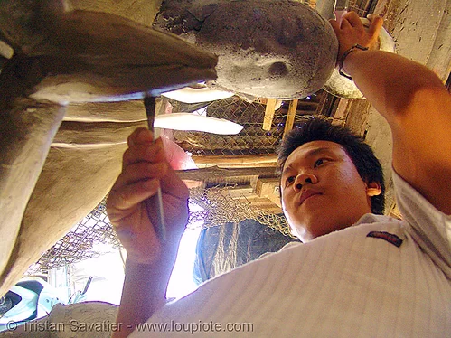 buddha statue made in statue factory - concrete - vietnam, buddha image, buddha statue, buddhism, clay, concrete, nha trang, sculpture, statue factory
