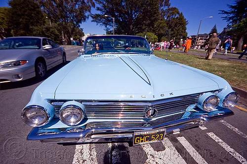 buick invicta convertible, 1962, buick invicta, classic car, convertible, front, ghc 523, grid, headlights, hood