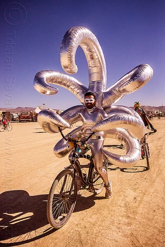 bike helmet at burning man Festival/Burning Leiluna Collection Dust in the air, art