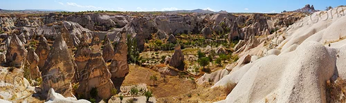cappadocia landscape - tuff formations - fairy chimneys - erosion - panorama - uchisar (turkey country), cappadocia, cave dwellings, caves, erosion, fairy chimneys, geology, hoodoos, landscape, panorama, rock formations, rock houses, rocks, troglodyte, uchisar castle, village, volcanic tuff, üçhisar castle