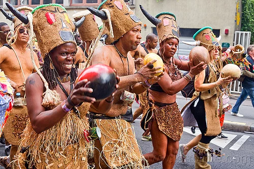 choukaj at the carnaval tropical de paris, caribbean, carnaval tropical, choukaj, costumes, creole, créole, guadeloupe, indigenous culture, man, parade, traditional, tribal, west indies, woman