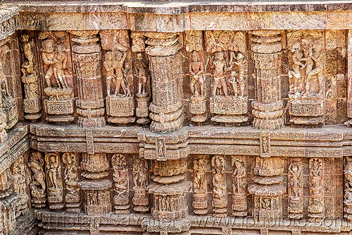 erotic sculptures at the konark sun temple (india), erotic sculptures, erotic stone carving, hindu temple, hinduism, konark sun temple, maithuna