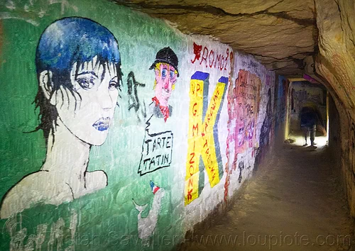 fresques de baptême des promotions de l'école des mines de paris - catacombes de paris - catacombs of paris (off-limit area), cataphile, cave, clandestines, ecole des mines, illegal, mural, painting, street art, trespassing, underground quarry