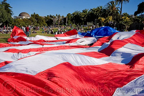 giant american flag - dolores park (san francisco), american flag, giant flag, the flag project, us flag