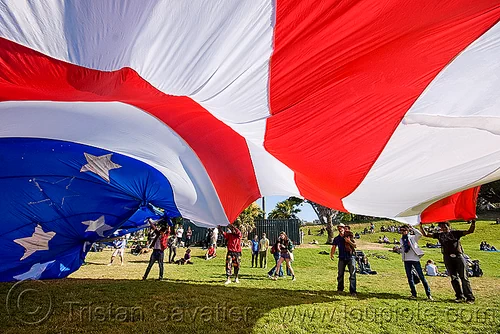 giant american flag - dolores park (san francisco), american flag, giant flag, the flag project, us flag