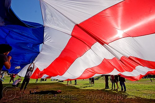 giant american flag - dolores park (san francisco), american flag, giant flag, the flag project, us flag