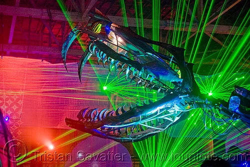 Giant Snake Skeleton Animated Sculpture - Opulent Temple Massive