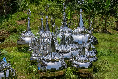 islamic style tin roofs in a field, islam, muslim, tin roofs