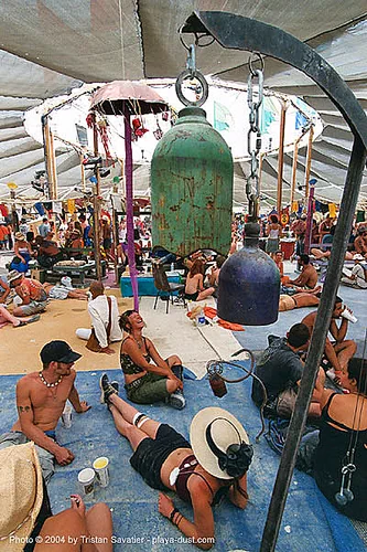 Burning Man - Acro-Yoga at Center Camp