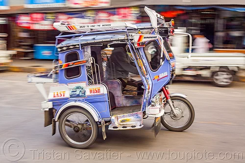 motorized tricycle (philippines), bontoc, colorful, motorcycle, motorized tricycle, sidecar, tricycle philippines