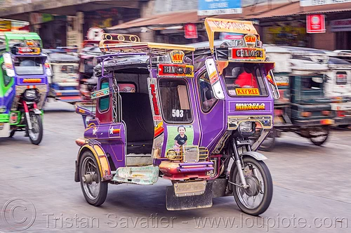 motorized tricycles (philippines), bontoc, colorful, motorcycles, motorized tricycle, sidecar, tricycle philippines