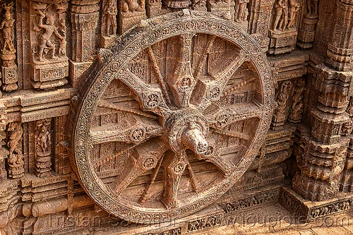 stone wheel with erotic stone carvings - konark sun temple (india), erotic sculptures, erotic stone carving, hindu temple, hinduism, konark sun temple, maithuna, stone wheel
