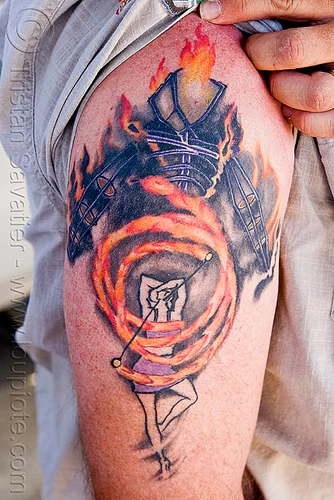 Tattoo - Burning Man Tattoo - Burning Man