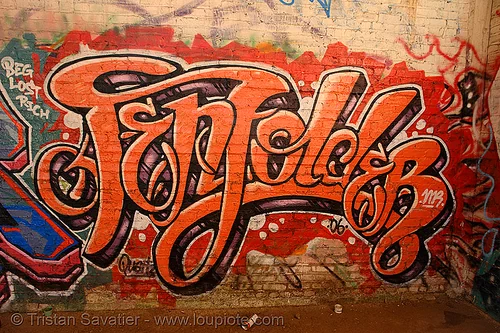 tenfolder graffiti - abandoned factory (san francisco), derelict, graffiti piece, openfolder, street art, ten folder 06, tenfolder, tie's warehouse, trespassing