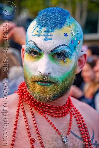 the sisters of perpetual indulgence - nun - easter sunday in san francisco, drag, easter, makeup, man, nun, sister porna forna-kayshun