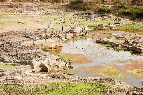 water reservoir - mandu (india), mandav, mandu, pond, stone quarry, swimming