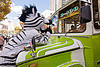 traffic zebra on dodge bus hood - la paz (bolivia), bolivia, bus, cnn ireport, costume, dodge, la paz, lorry, pedestrian crossing, traffic zebra, truck